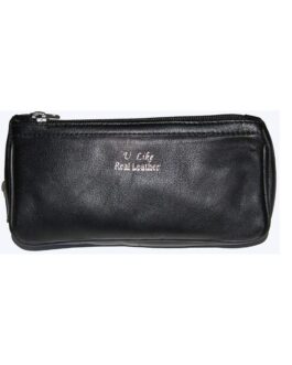 Tobacco Pipe Pouch, Bag Leatherette Case, Holder, for Tobacco Moisturizing Bag & Two Smoking Pipes