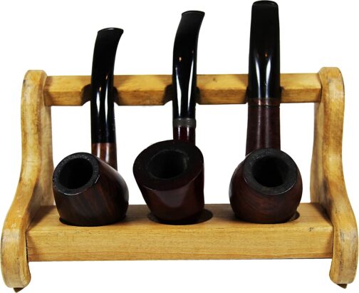 Solid Wood Tobacco Pipe Holder Rack