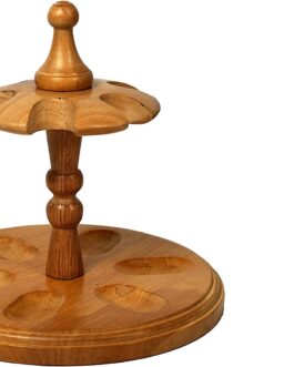 Round Smoking Pipe Stand, Holds up to 6 Pipes