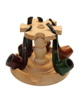 Real Wood Tobacco Pipe Stand || Holds 6 Tobacco Smoking Pipes