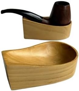 Smoking Pipe Holder Stand in Wood Wooden Pipe Stand for 1 Tobacco Smoking Pipe