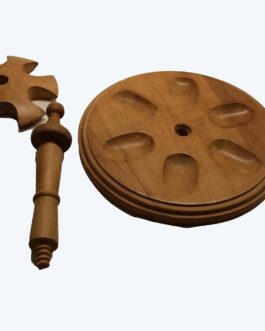 Generic Handmade Wooden Pipe Holder Stand for 6 Pipes for Smoking Lovers