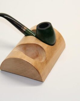 Wooden Tobacco Pipe Stand Holder Rack for 2 Tobacco Smoking Pipes, Handmade from Solid Wood