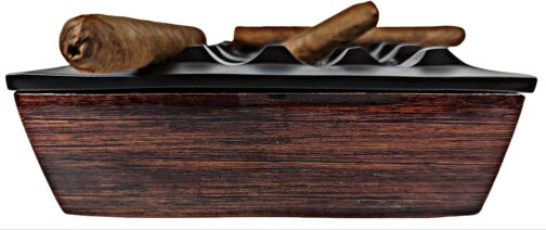 Ashtray Cigar Metallic Wood Outdoor Balcony