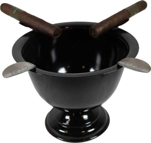 Cigar Ashtray Black Bowl Box