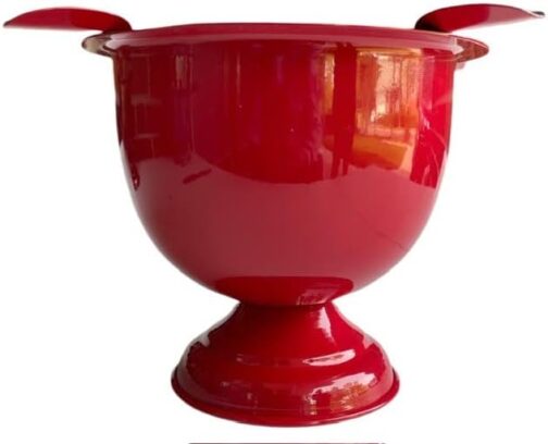 Red Iron Metal Stirrup Cigar Ashtray